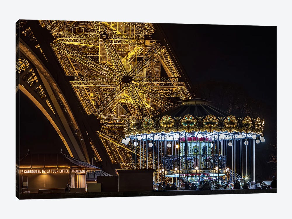 Le Carrousel De La Tour Eiffel by Jérôme Labouyrie 1-piece Art Print