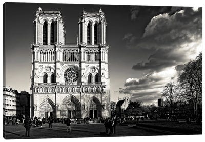 Notre-Dame De Paris Canvas Art Print - Notre Dame Cathedral