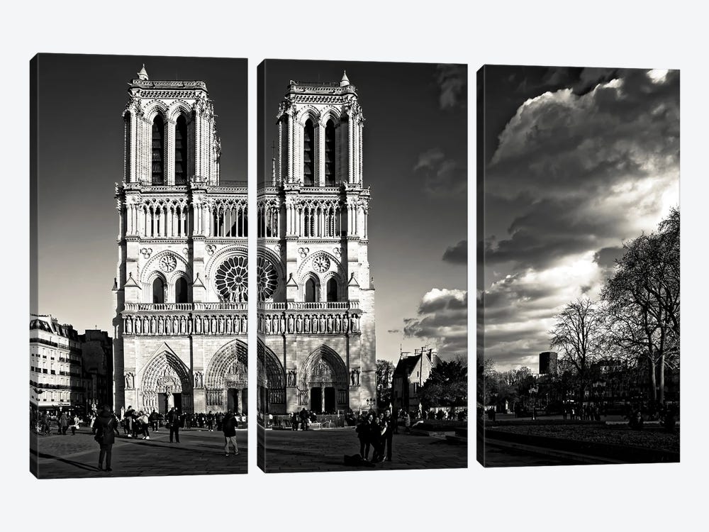 Notre-Dame De Paris by Jérôme Labouyrie 3-piece Canvas Wall Art