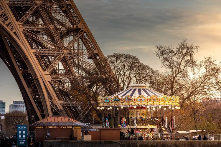 Paris Carousel by Jérôme Labouyrie wall art