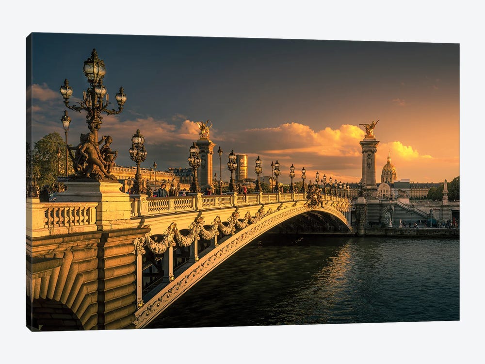 Pont Alexandre III, Paris Canva - Canvas Wall Art | Jérôme Labouyrie