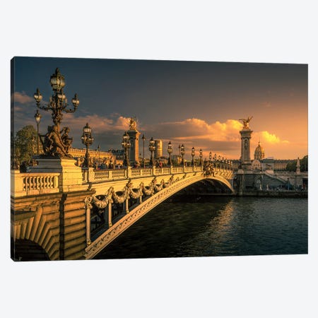 Pont Alexandre III, Paris Canvas Print #LBY50} by Jérôme Labouyrie Art Print