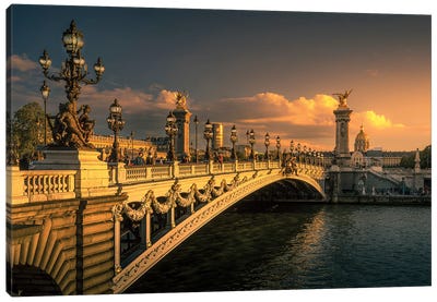 Pont Alexandre III, Paris Canvas Art Print - Jérôme Labouyrie