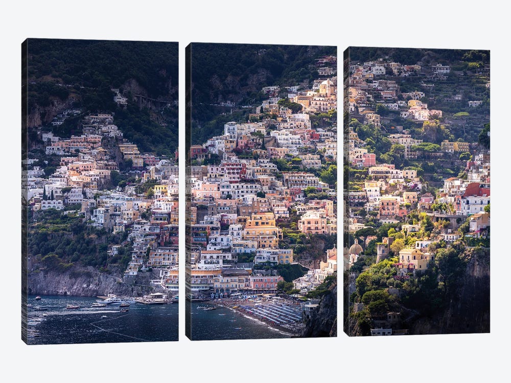 Positano, Italy by Jérôme Labouyrie 3-piece Canvas Print