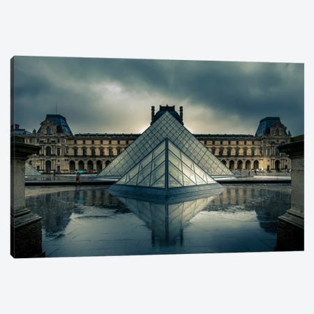 Pyramide Du Louvre Canvas Print #LBY52} by Jérôme Labouyrie Canvas Print