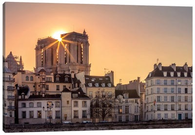 Cathédral Notre-Dame, Paris Canvas Art Print - Famous Places of Worship
