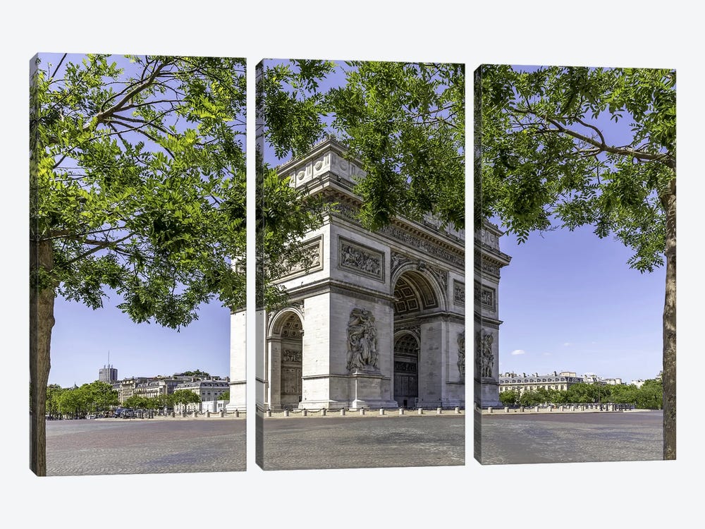 Arc De Triomphe by Jérôme Labouyrie 3-piece Canvas Artwork