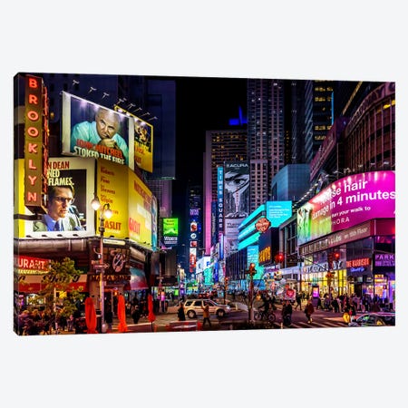 Times Square Canvas Print #LBY86} by Jérôme Labouyrie Canvas Print