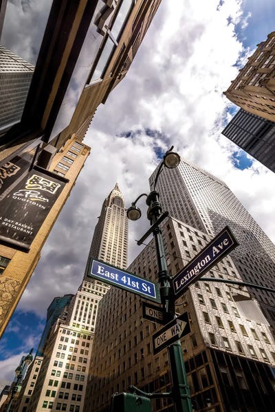Chrysler Building From Lexington Avenue, Midtown by Jérôme Labouyrie framed wall art