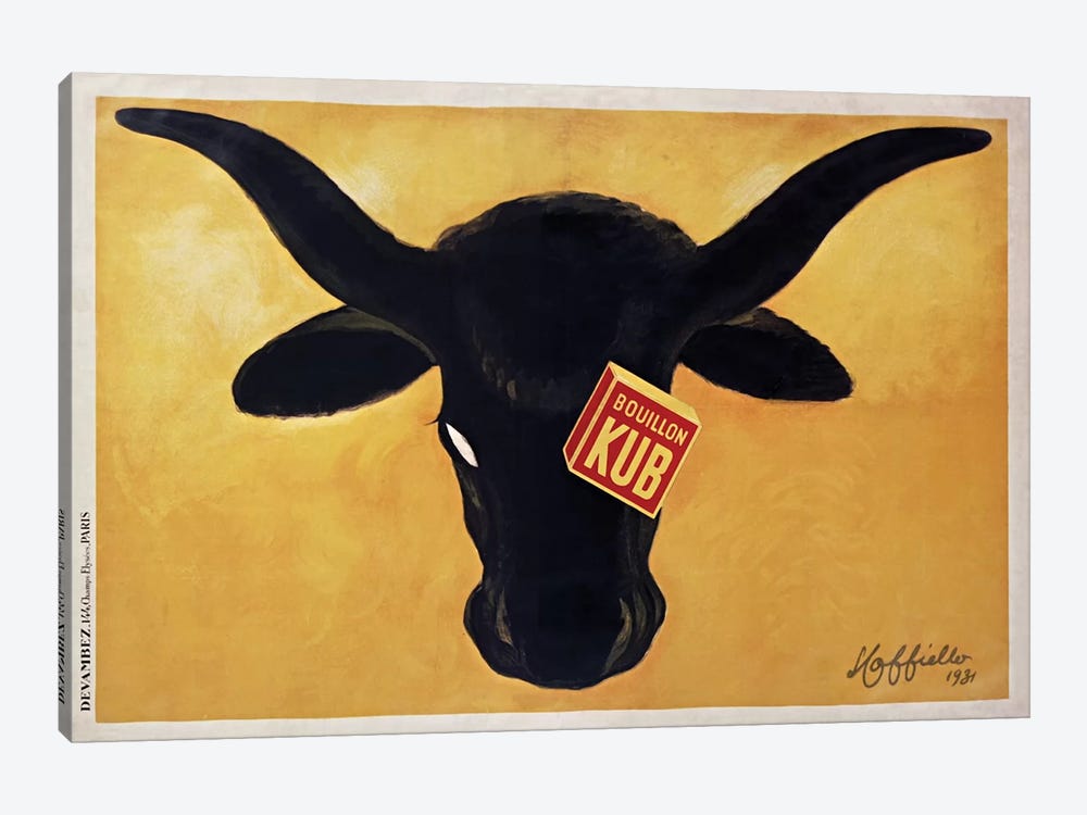 Bouillon Kub Ad, 1931 by Leonetto Cappiello 1-piece Canvas Print