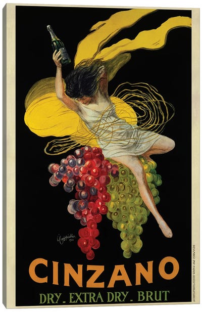 Cinzano, 1920 Canvas Art Print - Vintage Kitchen Posters