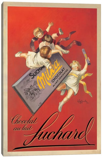 Chocolat Suchard Canvas Art Print - Vintage Christmas Décor