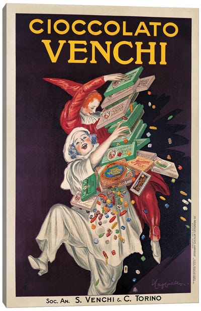 Cioccolato Venchi Canvas Art Print - Food & Drink Typography