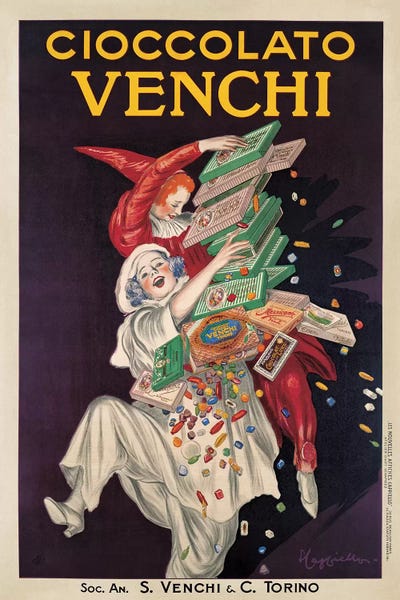 Vintage Kitchen Posters: Cioccolato Venchi by Leonetto Cappiello