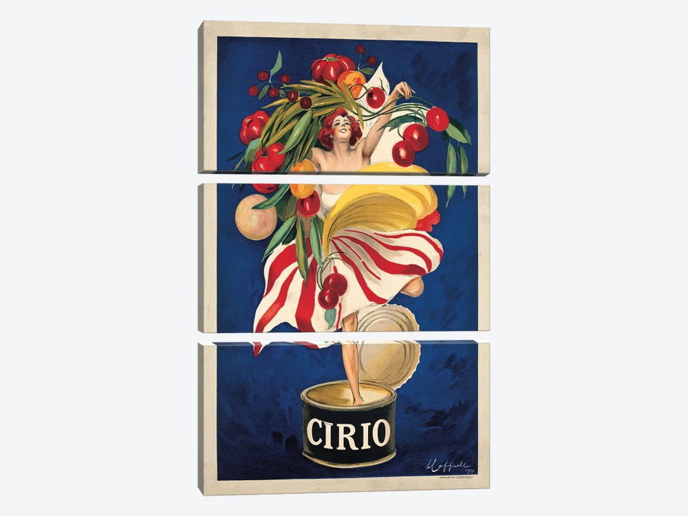 Cirio by Leonetto Cappiello 3-piece Canvas Print