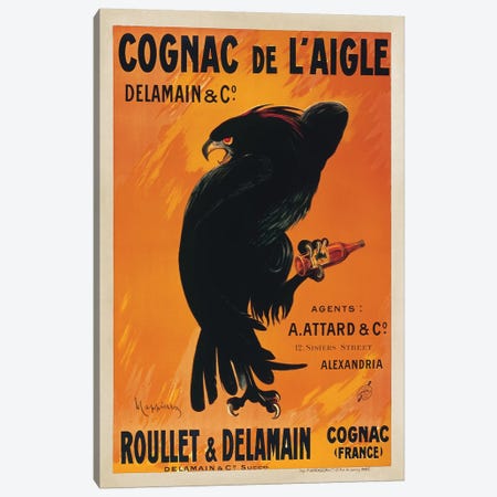 Cognac de l'Aigle Canvas Print #LCA5} by Leonetto Cappiello Canvas Wall Art