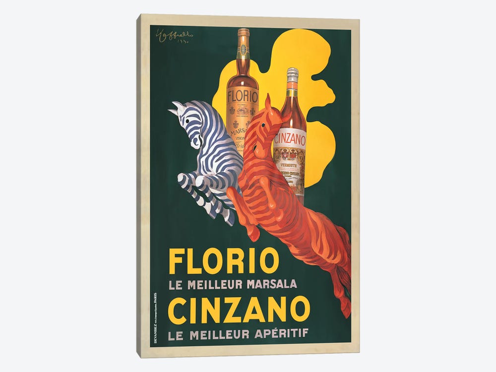 Florio e Cinzano, 1930 by Leonetto Cappiello 1-piece Art Print