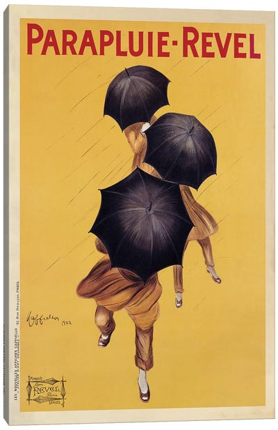 Parapluie-Revel, 1922 Canvas Art Print - Vintage & Retro Art