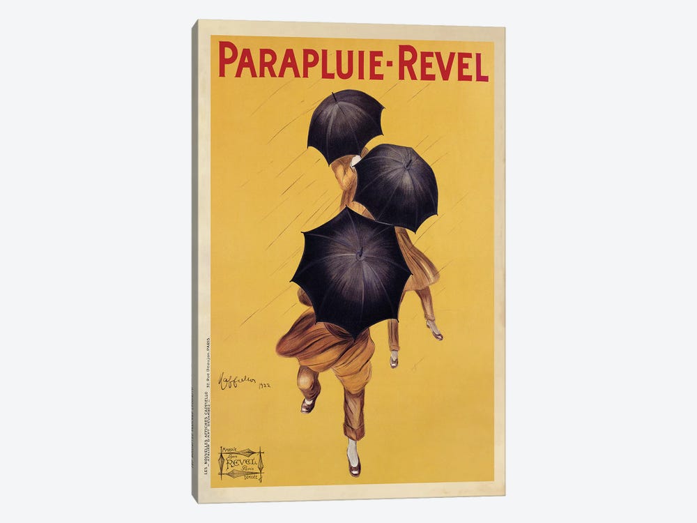 60 cm x 80 cm NEUF Poster Affiche PARAPLUIE REVEL 1922 de Leonetto CAPPIELLO 