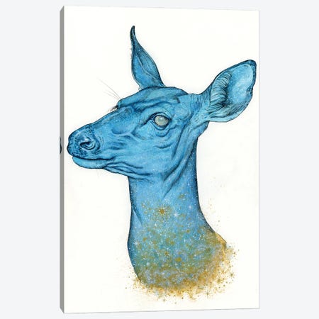 Cosmic Deer Canvas Print #LCD13} by Léa Chaillaud Canvas Art Print