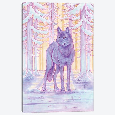 A Stroll In The Woods Canvas Print #LCD1} by Léa Chaillaud Canvas Art