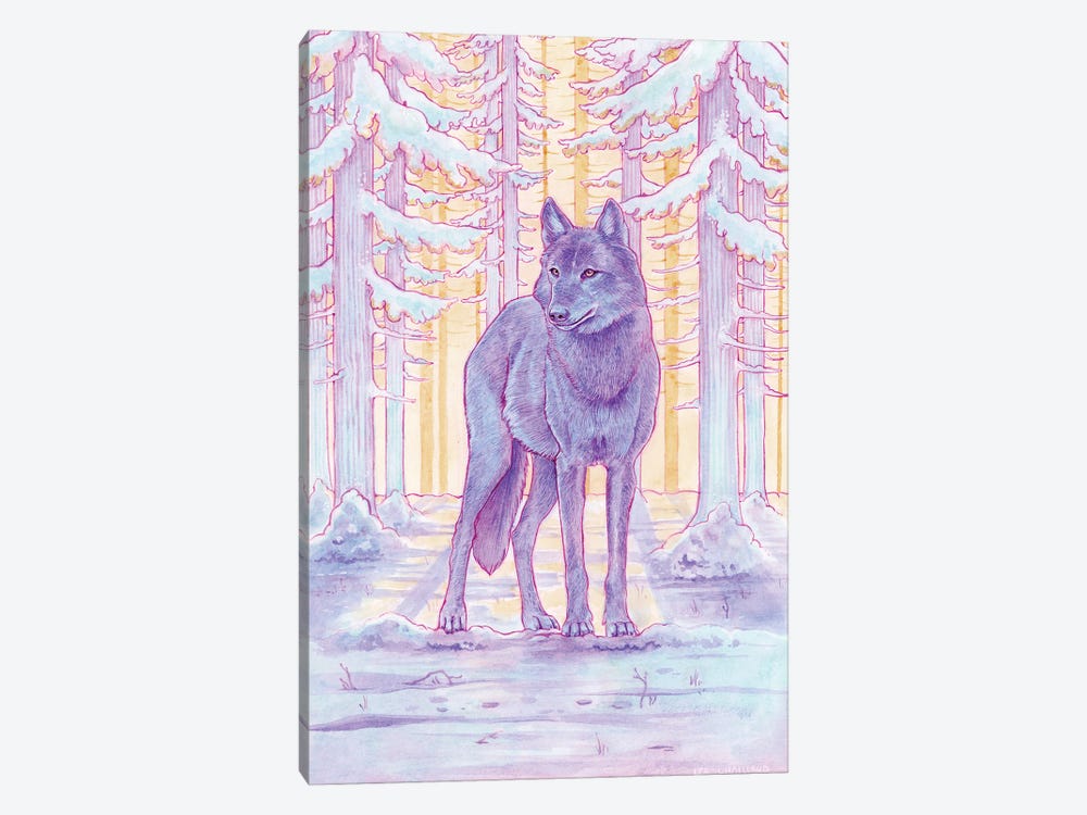 A Stroll In The Woods by Léa Chaillaud 1-piece Canvas Print