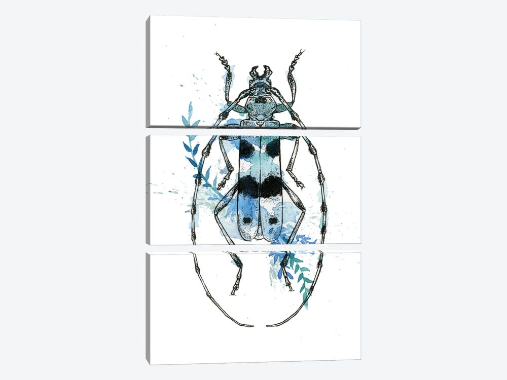 Insect III by Léa Chaillaud 3-piece Canvas Print