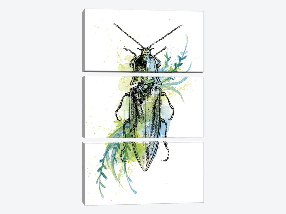 Insect V by Léa Chaillaud 3-piece Canvas Art Print