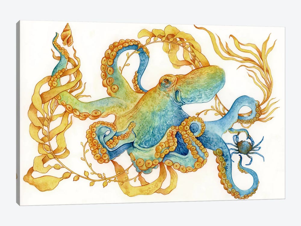 Octopus Garden by Léa Chaillaud 1-piece Canvas Wall Art