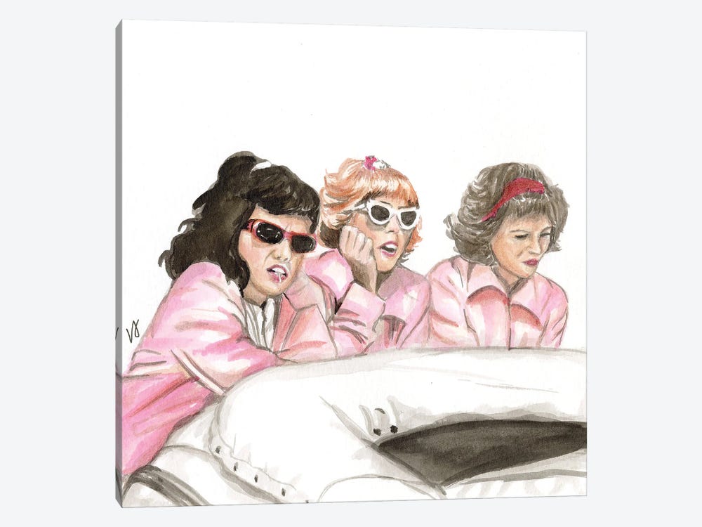 Pink Ladies Grease by Lucine J 1-piece Canvas Art Print