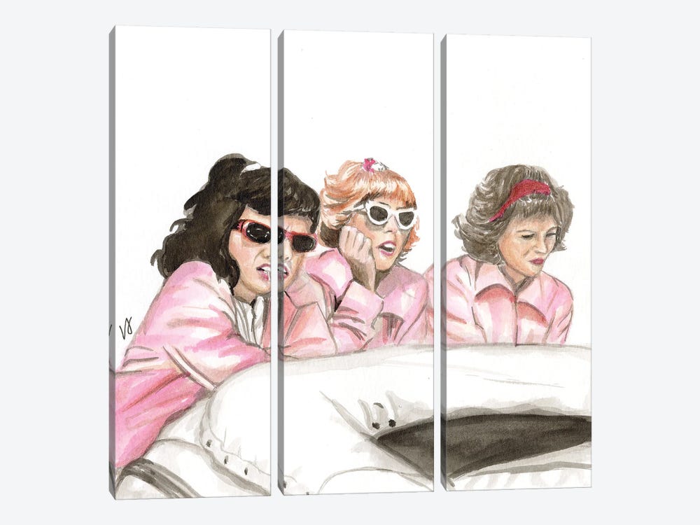 Pink Ladies Grease by Lucine J 3-piece Art Print