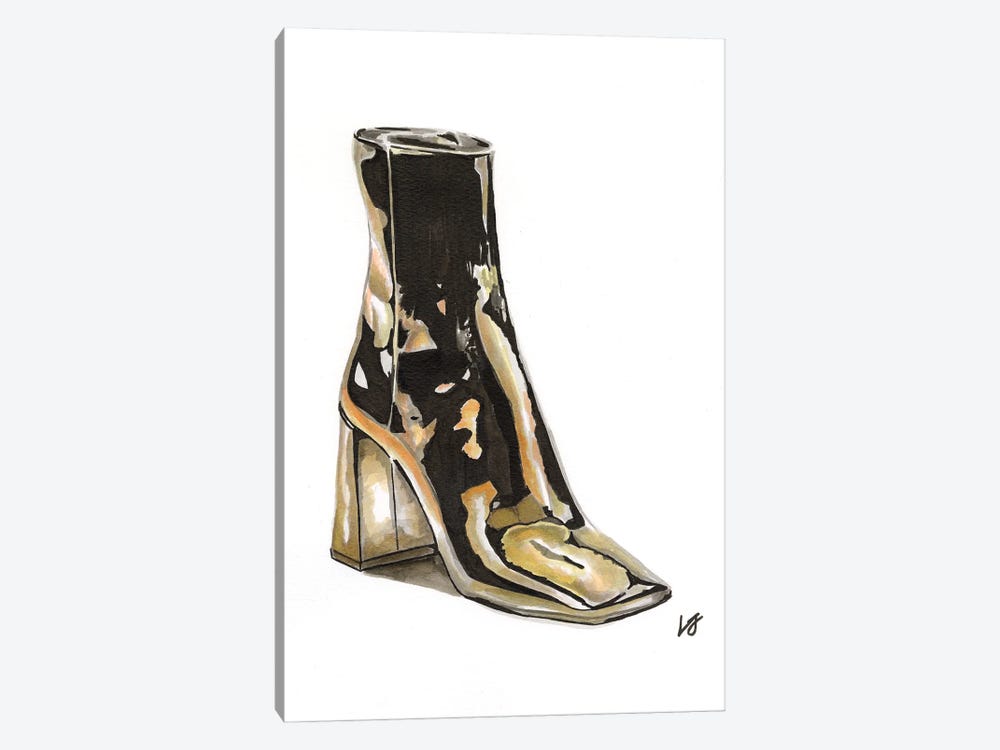 Patent Leather Bootie by Lucine J 1-piece Canvas Art