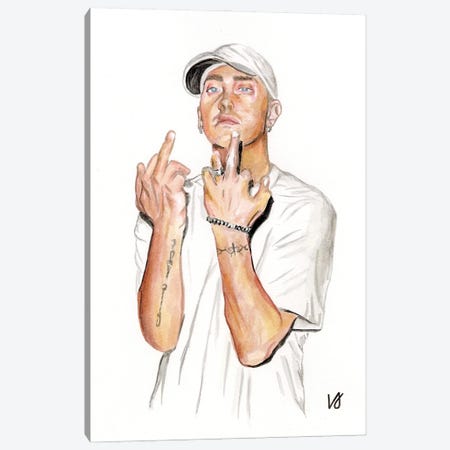 Eminem Canvas Print #LCE22} by Lucine J Canvas Print