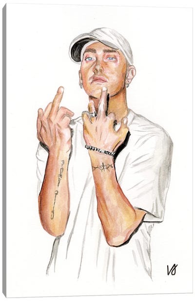 Eminem Canvas Art Print - Lucine J