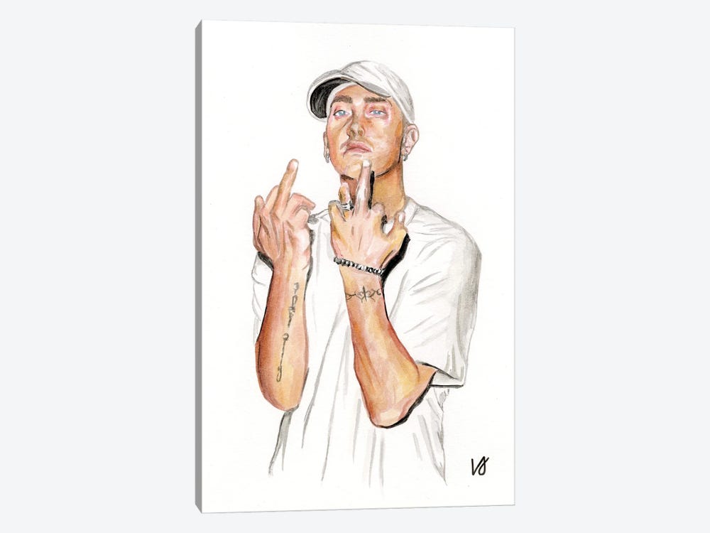 Eminem by Lucine J 1-piece Canvas Wall Art