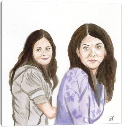 Gilmore Girls Canvas Art Print - Lucine J