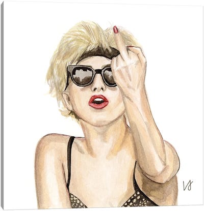 Lady Gaga Canvas Art Print - Lucine J
