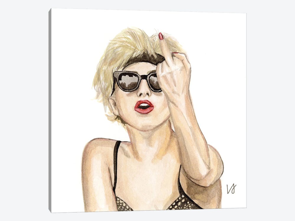Lady Gaga by Lucine J 1-piece Canvas Art