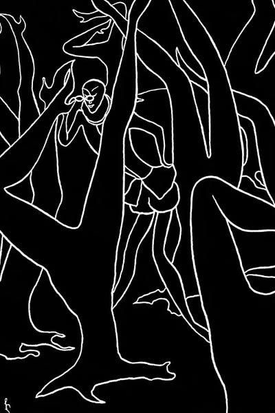 Spy by Lia Chechelashvili framed canvas print