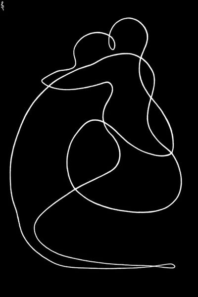 Black & White Minimalist Décor: Continuity by Lia Chechelashvili