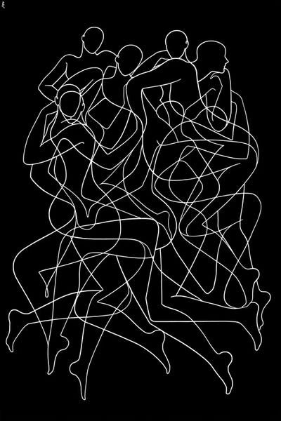 Multitude by Lia Chechelashvili framed canvas print