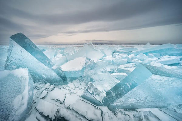 Glaciers & Icebergs: Toroses Of Baikal by Vasily Iakovlev