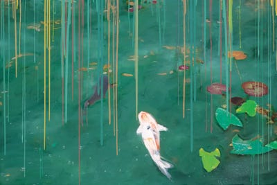 Rainy Day In October by 5by5collective framed canvas print