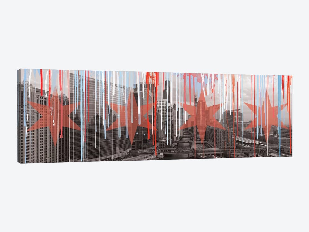 The Windy City by 5by5collective 1-piece Canvas Art Print