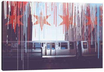 Transit In Style Canvas Art Print - Locality