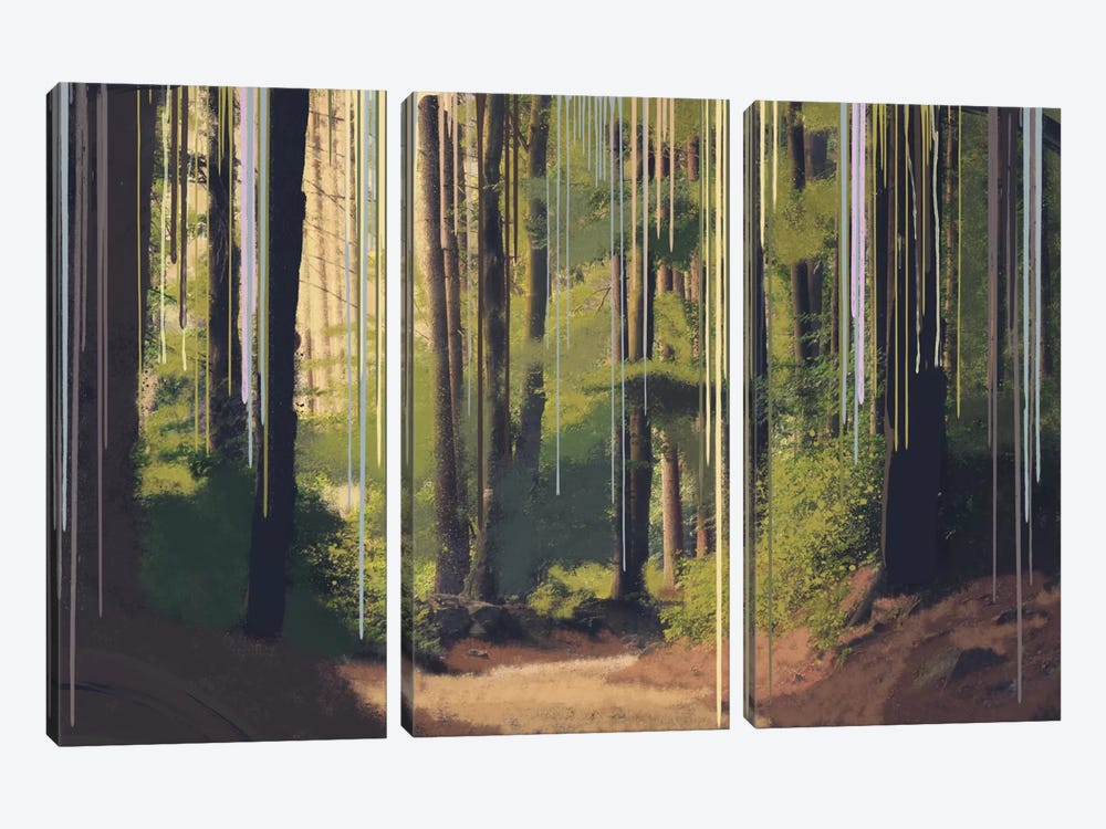 Become One With Nature by 5by5collective 3-piece Canvas Art