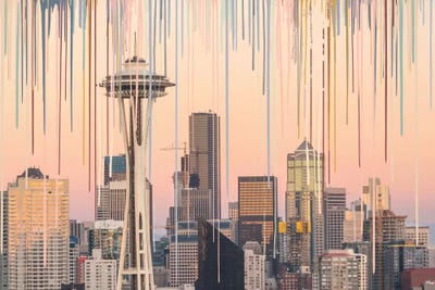 Hello Seatlle by 5by5collective canvas print