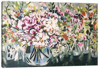 Flowers In Vases Canvas Art Print - Lauren Combs