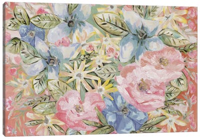Funky Floral Canvas Art Print - Lauren Combs