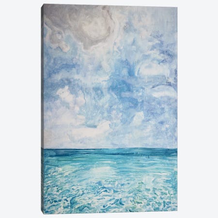 Peaceful Beach Canvas Print #LCM38} by Lauren Combs Canvas Wall Art